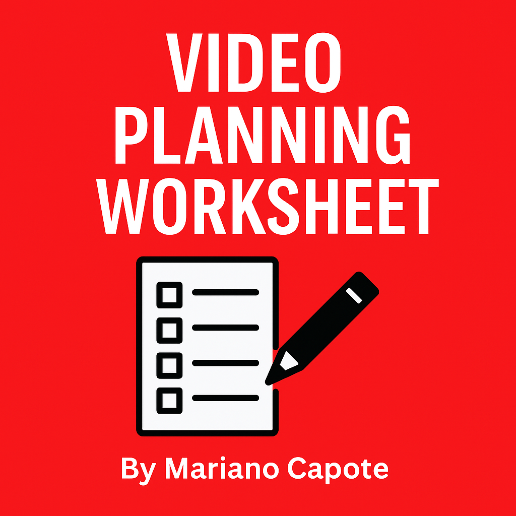 Video Planning Worksheet
